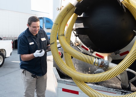 loading the hose