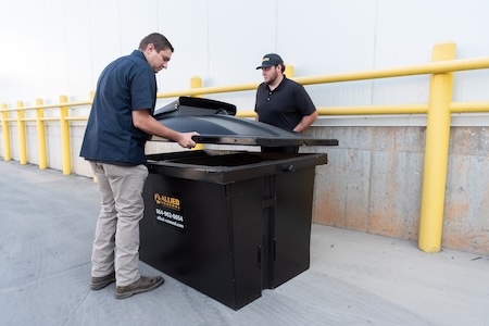 placing the tank