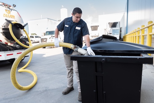 pumping out grease
