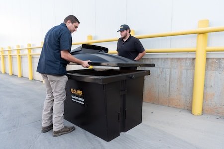 placing the tank